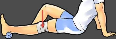 تمرین قفل کردن زانو برای صاف شدن زانو 