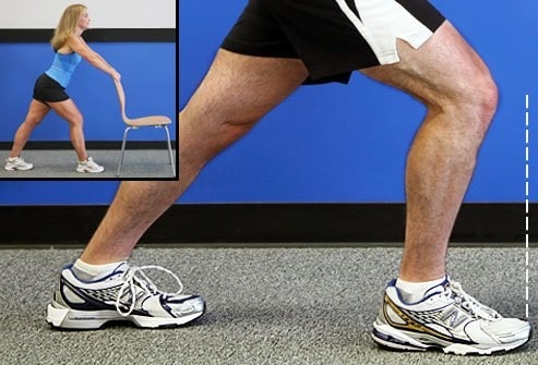 کشش ساق پا برای تقویت عضلات چهار سر ران